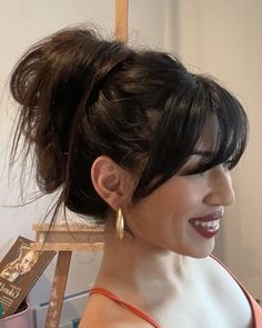 Hairstyles For Layered Hair, Wispy Bangs, Sleek Hairstyles, Aesthetic Hair, Hairstyles Haircuts, Layered Hair, Trendy Hairstyles