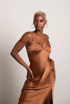 Wedding Guest Dresses | Dresses for Wedding Guests | | Tobi Birthday Dresses Ideas, Wedding Parade, Dresses To Make, Brown Midi Dress, Backdrop Birthday, Cute Dresses For Party, Black Backdrop, Beauty Photoshoot, Fashion Goals