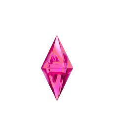 a pink diamond on a white background