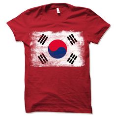 South Korea Flag short-sleeve crewneck t-shirt. Printed in NJ, USA. Unisex Fit. Printed with eco-friendly water-based inks. Please refer to the size chart in the last image of the listing (laying flat measurements in inches). Due to the calibration differences between computer monitors, phone screens and tablets, the actual product color may vary slightly from what you are viewing. SHIRT FEATURES: - 4.2 oz., Solid color tees (red, white, blue, green) are 100% combed and ringspun cotton, 30 singl Eco-friendly Graphic Tee With Short Sleeves, Eco-friendly Graphic Tee With Crew Neck, Eco-friendly Short Sleeve Cotton T-shirt, Casual Crew Neck T-shirt With Eco-friendly Ink, South Korean Flag, Korea Flag, South Korea Flag, Korean Flag, Husband Shirts