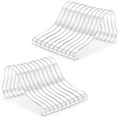 10 pack clear plastic hangers for clothes and shoes, set of 12 by the foot