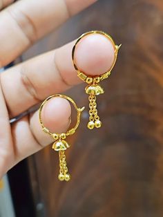 ●SAME Day Shipping if you place order between  1 am to 1 pm.  ● Ships Next working day from New York city with USPS standard 3-5 working day delivery service.  ● Everyday Wear Convince Earrings for Gold Lovers. ● Handmade and Finished Simple Lightweight Hoop Drop Earrings. 14k Dubai Gold plated Dangling One Bell Hoops  These Bell Beaded Flower Umbrella Jhumka Earrings a best and cute gift for Teen girls. Also Simple Gift for anyone or Special Gift for Her. Handmade Hoop Earrings are so pretty. Adjustable Latkans Drop Earrings, Jumka Earrings, Little Hoop Earrings, Dubai Gold Jewelry, Handmade Hoop Earrings, Special Gifts For Her, Jhumka Earrings, Girls Earrings, Simple Gifts