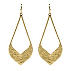 Gold Textured Teardrop Statement Earrings - @seasprayjewelry Add a boho touch to any ensemble with our diamond shape gold teardrop earrings. Long drop earrings add smart style to any look. These trendy teardrop statement earrings will amp up your style without breaking the bank. Length: 2 1/2 inches Width: 1 inch Drop: 2 inches Closure: Hook Weight: 0.2oz Hypoallergenic Nickel free and lead free #seasprayjewelry #earrings #instafashion #instaearrings #bohoearrings #dangleearrings #earringstagr Trendy Metal Teardrop Earrings, Chic Metal Teardrop Drop Earrings, Chic Metal Teardrop Dangle Earrings, Trendy Gold Teardrop Dangle Earrings, Trendy Gold Teardrop Metal Earrings, Modern Gold Teardrop Crown Earrings, Trendy Teardrop Chandelier Earrings, Trendy Nickel-free Teardrop Earrings, Modern Gold Drop Chandelier Earrings