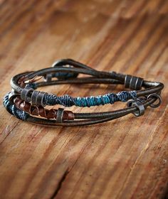 Pacific Ocean Mens Cuff Bracelet, Leather Gifts For Men, Men's Leather Bracelets, Cool Mens Bracelets, Masculine Jewelry, Mens Accessories Bracelet, Diy Leather Bracelet, Leather Lacing, Mens Bracelets