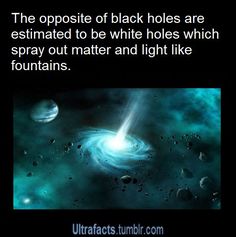 the opposite side of a black hole is shown with an image of planets and stars