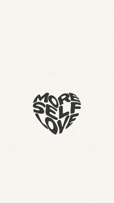 a black and white heart with the words more love written in it