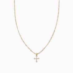 Old Money Sparkly Statement Chain Necklace in Gold | Uncommon James Adjustable Gold Plated Cross Pendant Necklace, Gold Plated Cross Pendant Necklace With Adjustable Chain, Gold Plated Chain Necklace With Cross Pendant, Gold Plated Cross Pendant Necklace With Gold Chain, Gold-plated Cross Pendant Necklace With Chain, Gold Necklaces With Delicate Chain And Cross Pendant, Gold Plated Cross Pendant Chain Necklace, Yellow Gold Clavicle Chain Necklace With Cross Pendant, Dainty Gold Rhinestone Necklace For Party