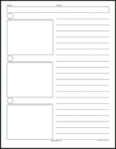 a blank paper with lines and circles on the page, which is lined in black