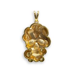 Embrace a fearless sense of style with the Snake Skull Pendant in 14K gold. This bold pendant combines the symbolic power of the skull with the mysterious allure of a coiled snake, creating a unique piece that resonates with those who live life unapologetically. Crafted with precision from high-quality 14K gold, this pendant exudes both resilience and sophistication, making it an ideal choice for modern men who appreciate statement jewelry with a luxurious edge. Pair it with a gold chain to comp Skull Pendant, Mens Pendant, Modern Man, Statement Jewelry, Gold Pendant, Gold Chains, Unique Style, Unique Pieces, Solid Gold