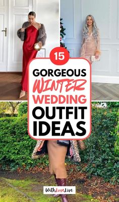 Winter Wedding Guest Outfit With Boots, Wedding Guest Dress For Winter, Semi Formal Winter Wedding Guest, Dress For Wedding Guest Winter, Courthouse Wedding Guest Outfit, Christmas Wedding Guest Outfit, Winter Wedding Guest Outfit Cold Formal, Festive Wedding Attire, Winter Wedding Guest Attire