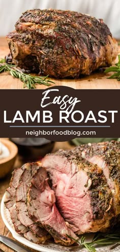 the best lamb roast recipe is made with fresh herbs, and ready to be cooked in the oven