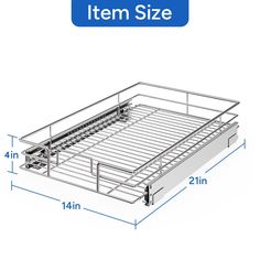 a metal bed frame is shown with measurements