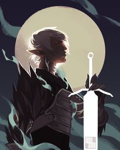 otherwolves: “ January’s character illustration, featuring Fenris from Dragon Age 2. The subject of this piece was voted on by my patrons! Prints are available here on my INPRNT. ” Anders Dragon Age, Dragon Age Inquisitor