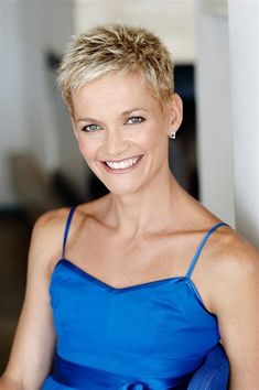 Blond Pixie, Jessica Rowe, Spikey Hair, Short Blonde Pixie, Really Short Hair