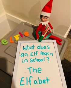 Santa Letter Elf On Shelf, Elf Cheerleader Ideas, Elves Were Back, Elf On The Shelf For School, Elf On The Shelf For Preschoolers, Library Elf On The Shelf Ideas, Elf On The Shelf Brings Pajamas, Elf On A Shelf Workplace, Elf On The Shelf Returns Ideas Funny