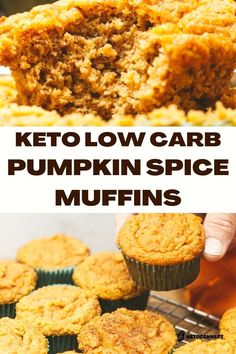 keto low carb pumpkin spice muffins