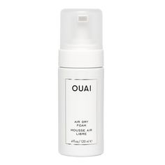 A wash-and-wear air-dry foam that creates effortless, weightless waves instantly. Ouai Products, Best Hair Mousse, Mousse Hair, Curly Hair Mousse, Ouai Hair, Ouai Haircare, Styling Mousse, Beach Wave Hair, Greasy Hair Hairstyles