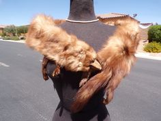 3 pelt STONE MARTEN sable fitch mink scarf scarves collar boa stole, real marten sable fur stole scarf, tan brown stripe, vintage (#2407) Vintage STONE MARTEN martin FUR stole stoll scarf collar boa neck wrap ... THREE full STONE MARTEN pelts.  A pretty combination of tan fur with a brown stripe down the middle. Super luxurious and FLUFFY. Very elegant! This fur is sometimes referred to as European Sable, Canadian Sable or Fitch ... and is frequently mistaken for mink fur.  My best guess is that Stole Scarf, Fur Stole, Vintage Fur, Neck Wrap, Mink Fur, Tan Brown, See Picture, Timeless Pieces, Scarf Accessory