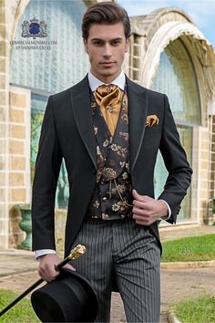 Morning Suit, Tuxedo Wedding Suit, Pinstripe Trousers, Morning Suits, Fashion Suits For Men, Tuxedo For Men, Groom Suit, Wedding Suits Men, Mens Fashion Suits