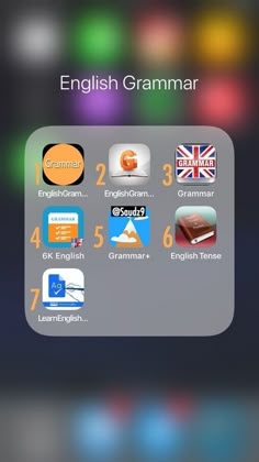 an iphone screen showing the english language and other things to see on it's display