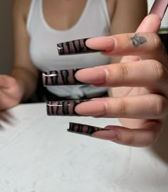 Nails Solid, Tapered Square, Drip Nails, Her Nails, Classy Acrylic Nails, Dope Nail Designs, Long Acrylic Nails Coffin, Exotic Nails, Acrylic Nails Coffin Pink