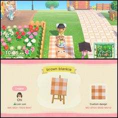 an animal crossing game is shown in two different screens