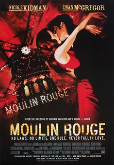 the movie poster for moulin noire, starring in french language and english subtitles