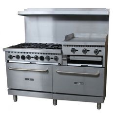 two ovens are shown side by side