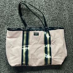 Brand New Never Used Victoria Secret Tote Bag. Two Small Stains On Back Of Bag From Storage (Pictured) Victoria Secret Tote Bags, Victoria Secret Bags, Womens Tote Bags, On Back, Victoria's Secret Pink, Pink Black, Victoria Secret, Secret Pink, Victoria's Secret