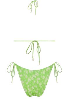 Floral print Crinke fabric Triangle cups Straps can be adjusted in neck and back Removable padding Adjustable side straps Cheeky coverage Green String Swimwear For Summer, Green Summer Swimwear In Polyamide, Ruched Polyamide Swimwear For Beach, Trendy Polyamide Swimwear For Summer, Trendy Summer Polyamide Swimwear, Trendy Summer Swimwear In Polyamide, Trendy Summer Swimwear, Spring Ruched Nylon Swimwear, Ruched Nylon Swimwear For Spring