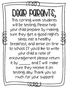 a handwritten poem with the words dear parents written in black ink on white paper