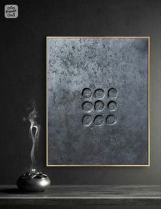 Custom 3D Textured Wall Art 'Coal Vine' | Abstract Modern Decor | 44cm x 54cm | Personalized Home Accent 54cm (H) x 44cm(L) | Textured art on a gallery wrapped canvas, with a custom made timber frame. When texture meets Elegance, this piece was created with plaster and acrylic paint, then dry-brushed to create a stone look. A custom made timber frame accentuates the charcoal canvas to create a rustic look. A piece that reflects a rustic yet modern look. Signed and ready to ship, and ready to han Seascape Art, Rustic Colors, Buy Art Online, Australian Art, Textured Artwork, Textured Wall Art, Textured Wall, Interior Art, Modern Art Abstract