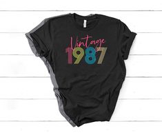 33rd Birthday Ideas, 33 Birthday, 1984 Shirt, Funny Birthday Shirts, 33rd Birthday, 70s Shirts, Birthday Tshirts