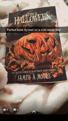 a book with an image of a pumpkin on it