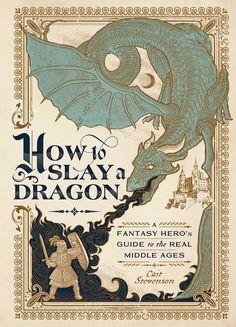 an old book with the title how to slay a dragon