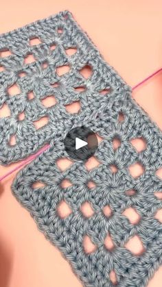 the video shows how to crochet an afghan