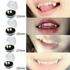 Vampire Makeup, Vampire Teeth, Dentures, Halloween Make Up, Cosplay Makeup