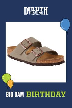 The iconic and incredibly foot-friendly "Birkie" with the cushiony cork footbed proves comfort is always in style. Birkenstock Sandals Arizona, Duluth Trading Company, Rock Concert, Duluth Trading, Birkenstock Arizona, Leg Workout, Birkenstock, In Style, Cork