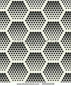 an abstract black and white background with circles in the shape of hexagonals