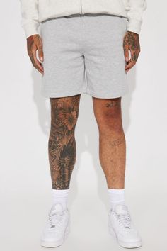 Model Height: 6'2 - Waist: 32 - Wearing Large Big & Tall: Height 6'5 - Waist 42 - Wearing XXL Available In Black, Grey And Navy Elastic Waistband With Drawstring Ribbed Waistband Side Pockets Back Pocket 80% Cotton 20% Polyester Imported | Mens Tyson Sweatshort in Heather Grey size 2XL by Fashion Nova Mens Shorts Fashion, Tall Height, Short Men Fashion, Shorts Fashion, Button Down Shirt Mens, Mens Flannel, Review Fashion, Cargo Pants Men, Shop Mens Clothing