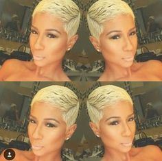 @onlytmarie @onlytmarie Cut Life, Haute Hair, Short Black Hairstyles, Hair Crush, Relaxed Hair, Short Blonde, Short Blonde Hair