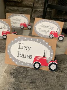 red tractor birthday*tractor birthday decorations*red tractor birthday food tents*farm birthday*tractor barnyard birthday*tractor party Birthday Decorations Red, Old Macdonald Birthday, Red Tractor Birthday, Barnyard Birthday Decorations, Tractor Baby Shower, Tractor Birthday Party, Tractor Party, Birthday Photo Banner, Tractor Birthday