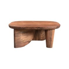 Mika Small Sculptural Acacia Coffee Table - Holistic Habitat Natural Coffee Table, Geometric Coffee Table, Coffee Table Base, Natural Coffee, Home Coffee Tables, Large Coffee Tables, Table Cafe, Solid Wood Coffee Table, Cool Coffee Tables