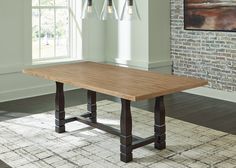 Charterton Brown Dining Table - Ornate Home Rectangular Dining Room Table, Casual Dining Table, High Dining Table, Brown Dining Table, Bookcase Tv Stand, Rustic Light, Ornate Furniture, Reclining Furniture, Rustic Lighting