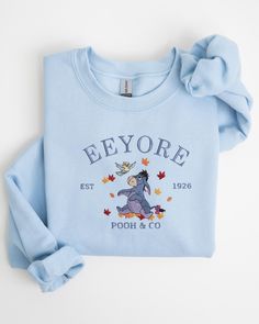 Pooh and Friends Embroidered Sweatshirt, Winnie-the-Pooh, Tigger, Piglet, Eeyore, Cartoon Shirt, Gift For Friends, Bear Shirt, Fall Sweater To place your order, simply select the size, style (t-shirt or sweater), and colour of the garment from the drop-down menus. Please remember to reference the size chart included in the listing photos to make sure you are ordering the correct size! Each item is handmade and packaged with love, care, and attention to detail. S T Y L E  &  F I T  >Gildan G180 - Eeyore Cartoon, Eeyore Embroidery, Paisley Clothes, Eeyore Gifts, Winnie The Pooh Crewneck, Winnie The Pooh Hoodie, Eeyore Sweatshirt, Eeyore Shirt, Winnie The Pooh Hoodie For Women