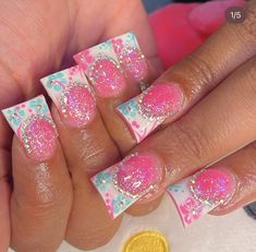 Really Cute Nails, Square Acrylic Nails, Fire Nails, Cute Nail Designs, Pretty Acrylic Nails, Hand Care, Dope Nails