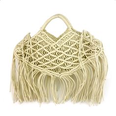 Brand Name: MR.YLLSShape: Casual TotePlace Of Origin: GUANG DONG ProvinceHandbags Type: Shoulder BagsTypes of bags: Shoulder HandbagsOrigin: CN(Origin)Main Material: Milk CottonClosure Type: OPENHardness: SoftExterior: NONEStyle: BohemianOccasion: VersatileGender: WOMENPattern Type: SolidInterior: No PocketDecoration: Hollow OutDecoration: TasselItem Type: Handbags Rope Weave, Spring Bags, Straw Handbags, Women Crossbody Bag, Bag Summer, Bags Luxury, Woven Tote Bag, Straw Bags, Woman Weaving