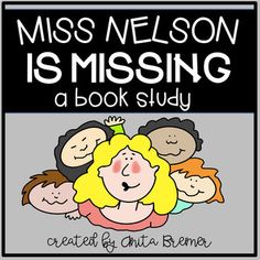 miss nelson is missing a book study with an image of five children in the background