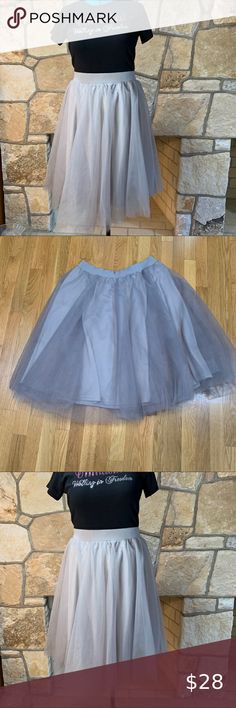 Chic TULLE SKIRT ONLY Beautiful Silver Tulle SKIRT Only NWT TOP NOT AVAILABLE Joyce Leslie Skirts Midi Women Skirts Midi, Skirts Midi, Tulle Skirt, Not Available, Midi Skirt, Ballet Skirt, Womens Skirt, Skirt, Outfit Inspo