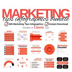 marketing tips infographics bundle